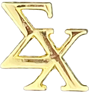 Custom Fraternity Pins Sigma Chi Die Struck Greek Letters Small