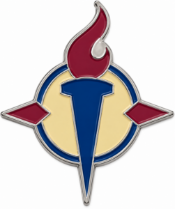 Lambda Pi Nu Emblem Logo Pin